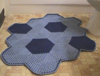hexagonal rug